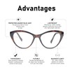 KoKoBin Cat Eye Reading Glasses for Women 2 Pairs Readers