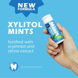 DC24 DAILY CARE Xylitol Erythritol Mints, No Aspartame Sugar Free Mints, Low-Calorie, Refresh Breath Mints Keto Peppermint 30 Pieces (Pack of 4)
