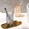 Gaolinci 2 Pcs Glass Tumbler Cup,Toothbrush Holder, Bathroom Cups, 13