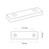 sossai® MG2 Floor Spacers / Furniture Pads / Furniture Feet