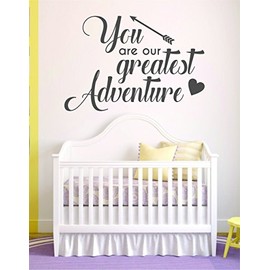 Boop Decals You are Our Greatest Adventure Quote Wall Decal Sticker Room Art Vinyl Baby Crib Newborn Nursery Boy Girl Cute