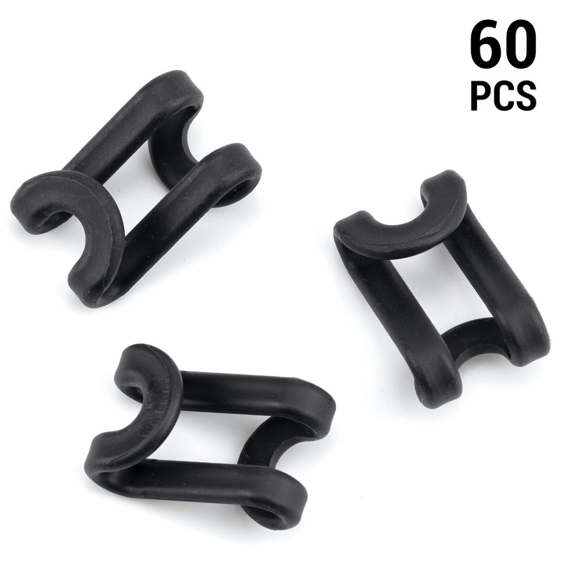 60 Pack S Shape Clothes Hanger Connector Hooks Hanger Extender