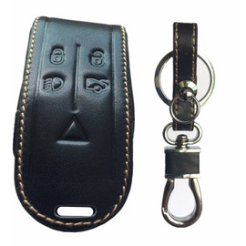 RPKEY Leather Keyless Entry Remote Control Key Fob Cover Case protector For Jaguar X S-Type XF XK XKR 5B KR55WK49244 KR55WK45694
