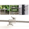 5 Pcs Wire Rope Clips, Stainless Steel 304 Hole Wire