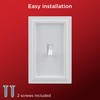 UltraPro Screwless Toggle Switch Wallplate, 1-Gang – Modern Snap-On Cover,