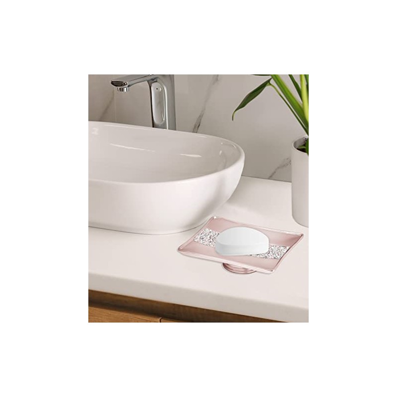 Jabón de baño Popular colección Sinatra, Plato para jabón, Blush,