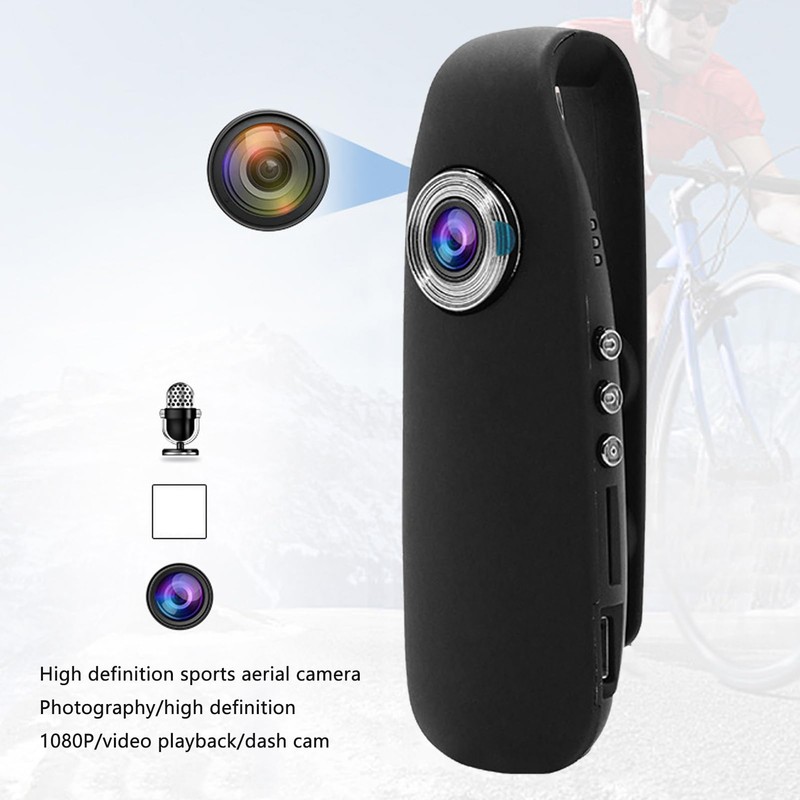 1080P HD Mini Body Camera Clip On Portable Body Camera