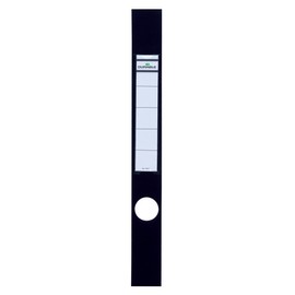 Durable 809101 Ordofix Lever Arch Spine Labels 40 x 390 mm - Black (Pack of 10)