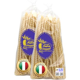 Maestri Pastai, Gourmet Fusilli Napoletani Lunghi Italian Pasta (Long Spiral Pasta), (Pack of 2), Special "Series 42", Premium Quality From Mercato San Severino, Italy, 17.66 oz (1.1 lbs) (each)
