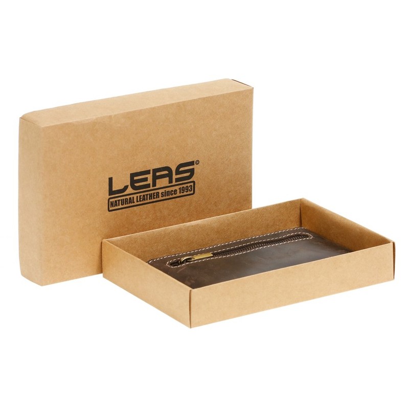 Keycase extra big LEAS, Genuine Leather, dark brown - ''LEAS