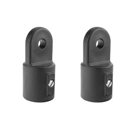 Nylon Bimini Top External Eye End Bimini Top Cap 7/8 inch (Black, Pack of 2)