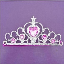 6 Girls Silver Princess Tiaras - Party bag fillers toys