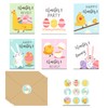 Set of 6 Easter Cards with Envelope and Stickers, Easter