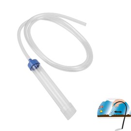 Acquario Cambio Acqua Manuale Sifone Aspirarifiuti Acquario per Pesci Rtrumento di Pulizia dell'acquario Tubo del sifone Con tubo da 59 pollici per Acquario Serbatoio per Pesci Scolapiatti Filtro