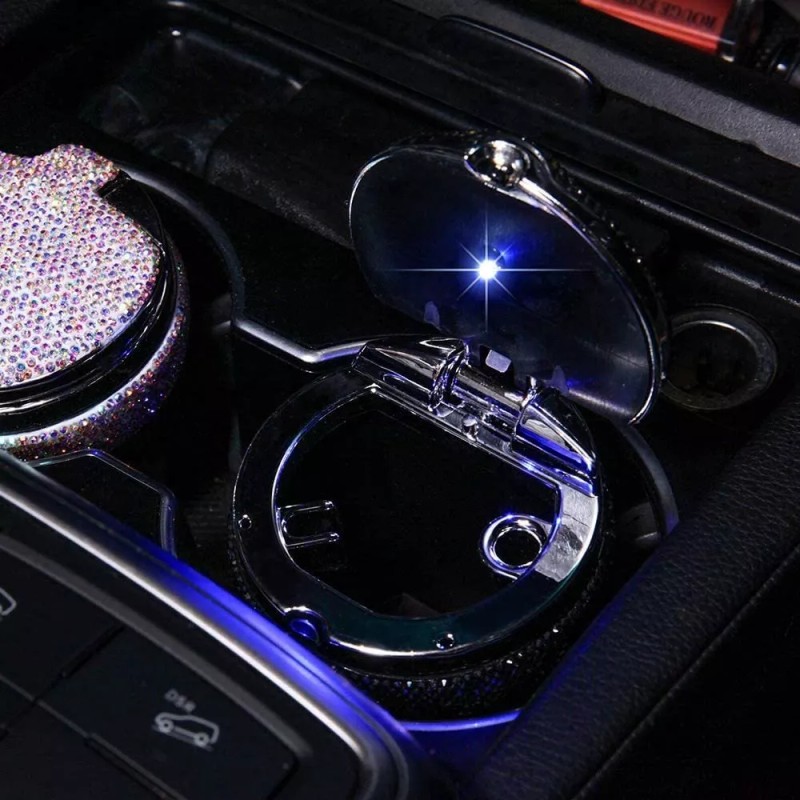 FUTURE OF STAR Cenicero De Diamante De Coche Con Led