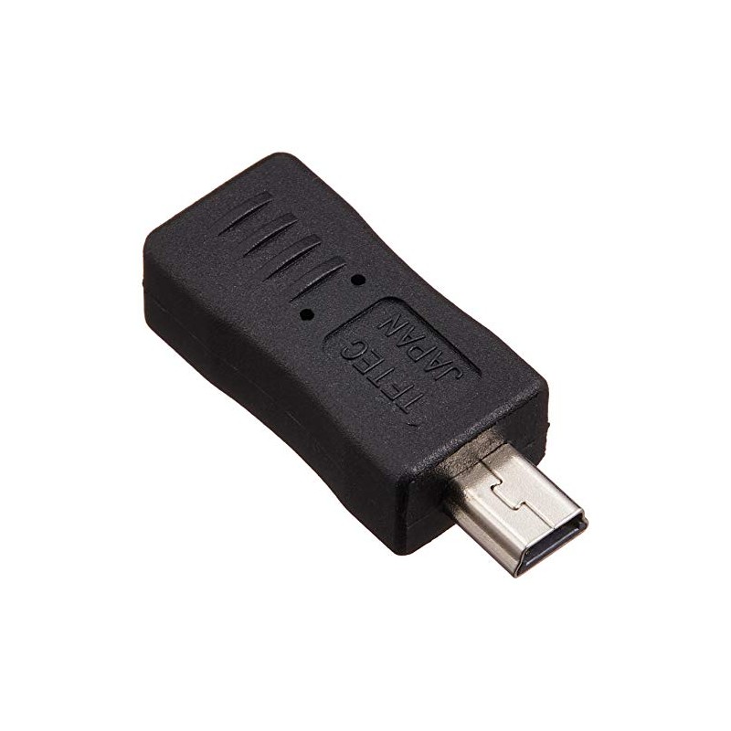 変換名人 microUSB(メス) → miniUSB(オス) 変換アダプタ USBMCB-M5A