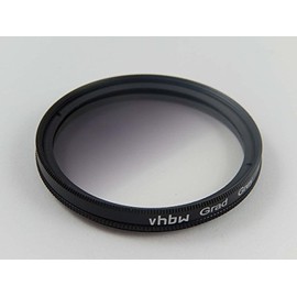 vhbw Universal Colour Graduated Filter Compatible with Camera Lenses with 77 mm Filter Thread - Gradation Filter, Grey