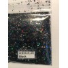 the glitters world Solvent Resistant IRREGULAR shape Glitter (Black) Nail