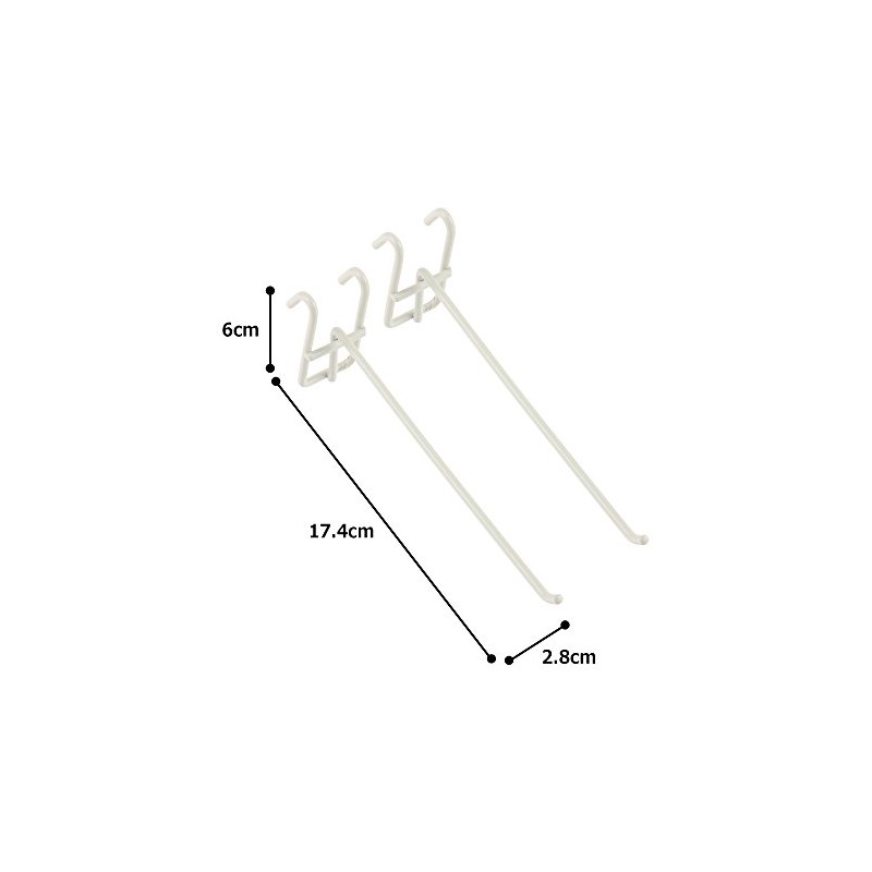 Iris Ohyama Mesh Panel Hook, 5.9 inches (150 mm), Beige