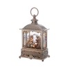Regency International Nativity Square Water Globe, 10 inches, Champagne Gold,