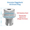 M12.1-1.5 x 15mm Stainless Steel Self Tapping Oil Drain Plug
