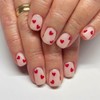 24Pcs Valentines Press on Nails Extra Short Square Fake Nails