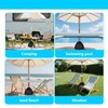 Lettry Portable Beach Umbrella Anchor, Drawstring 600D Oxford Cloth Weights