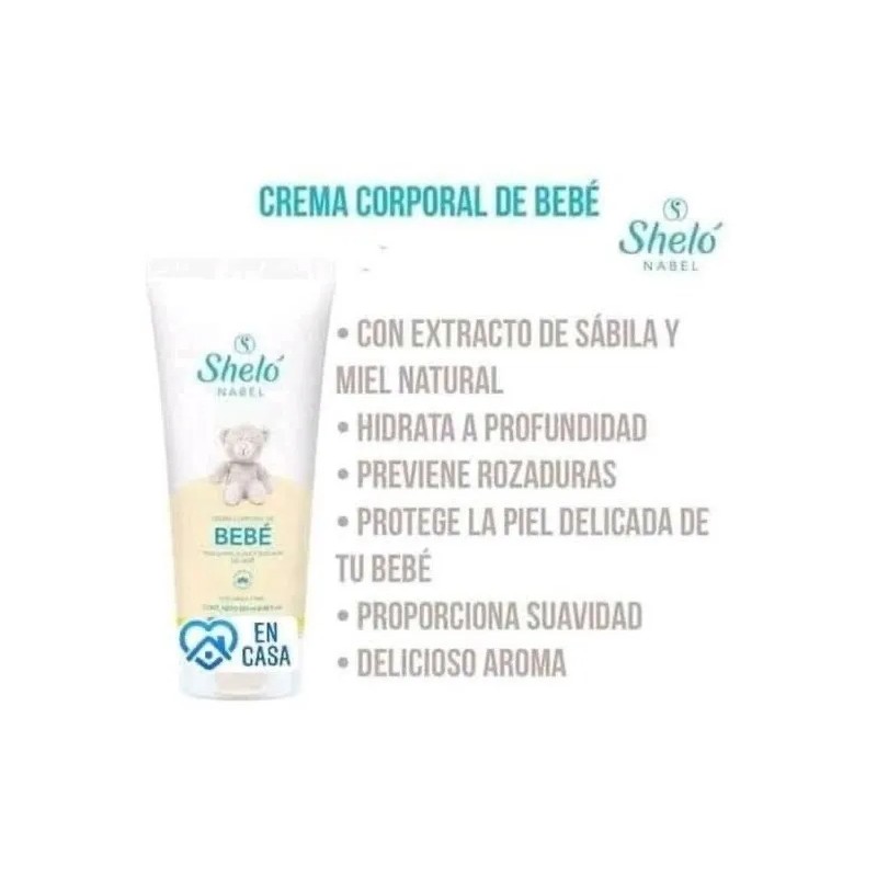 Shampoo Liquido, Para Bebe, Y Crema Corporal, Shelo Nabel..