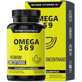 Beyond Vitamins | Omega 3 6 9 con contenido excepcionalmente alto de Omega 3 (DHA y EPA), Ácido Alfa Linoléico y Omega 6 (60 Caps)