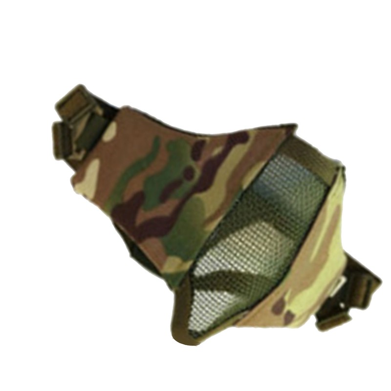 Steel Mesh Protective Face Shield Half Face Oxford Cloth Breathable