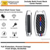 HIBEYO 3 Button Key Fob Cover Compatible with Nissan Altima