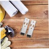 Mobestech 4pcs Wooden Door Support Caster Wheels Mini Side Mount