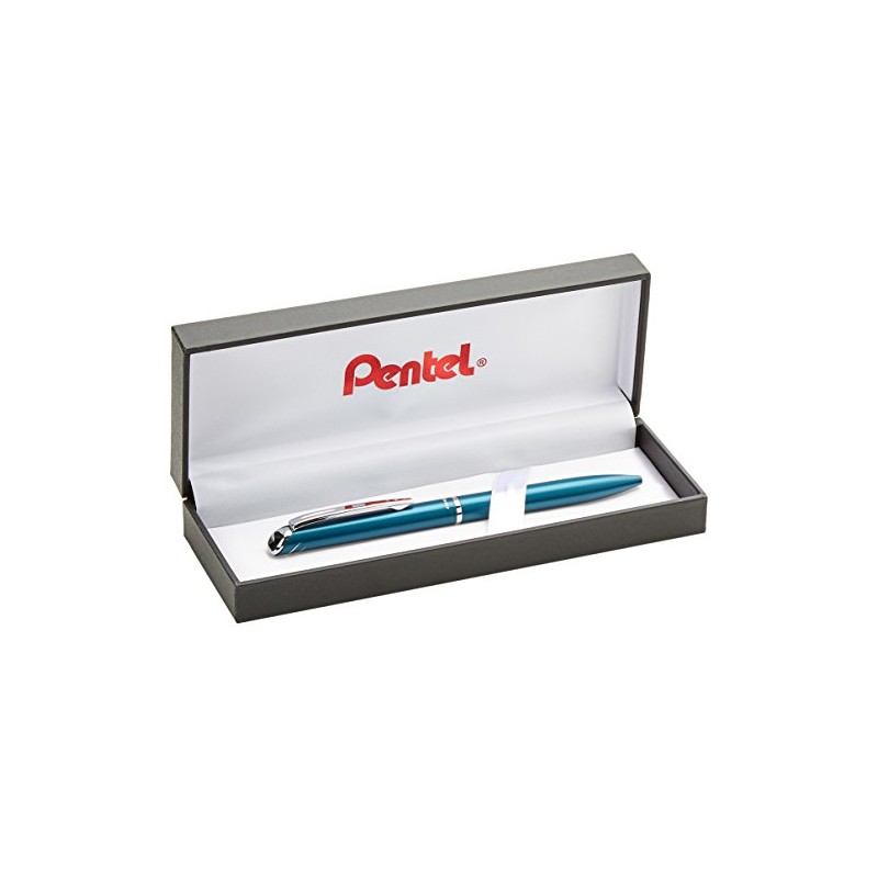 Pentel BL2007 EnerGel Philography Roller 0.7 mm Blue Metal Barrel