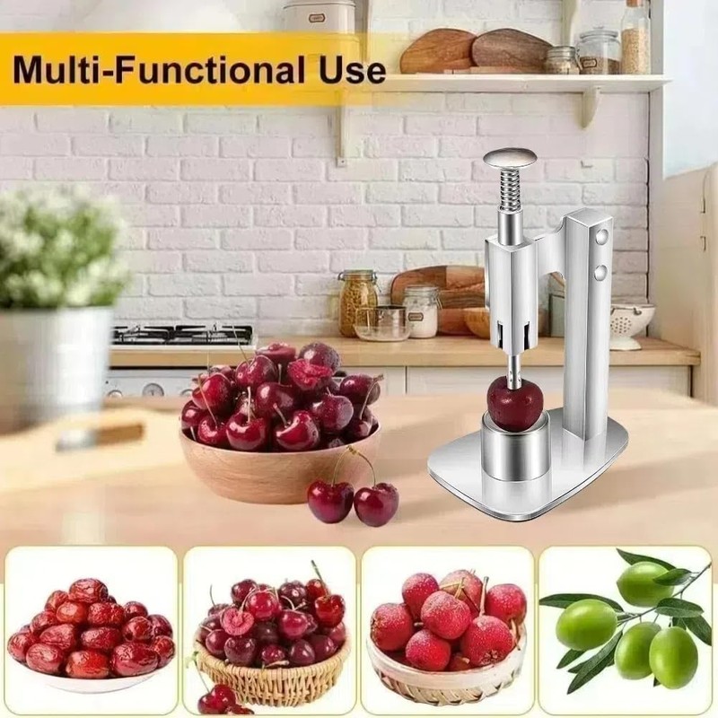 Cherry Pitter Remover Tool Stainless Steel Manual Jujube Pitter, Portable