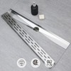 SaniteModar Linear Shower Drain, Shower Drain 24 inch High Water