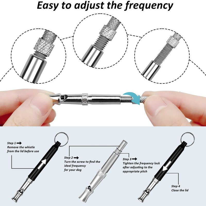 Siliget Dog Training Whistle, Dog Whistles for Recall, Ultrasonic Stop