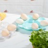 DEARMAMY 3Pcs Easter Egg Plates: Deviled Egg Dishes - 9.4Inches