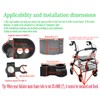 Cane Holder for Rollator or Walker 6 Piece Set, Extended