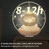 SITIEPA 3D Crystal Ball Music Box with Projection LED Light