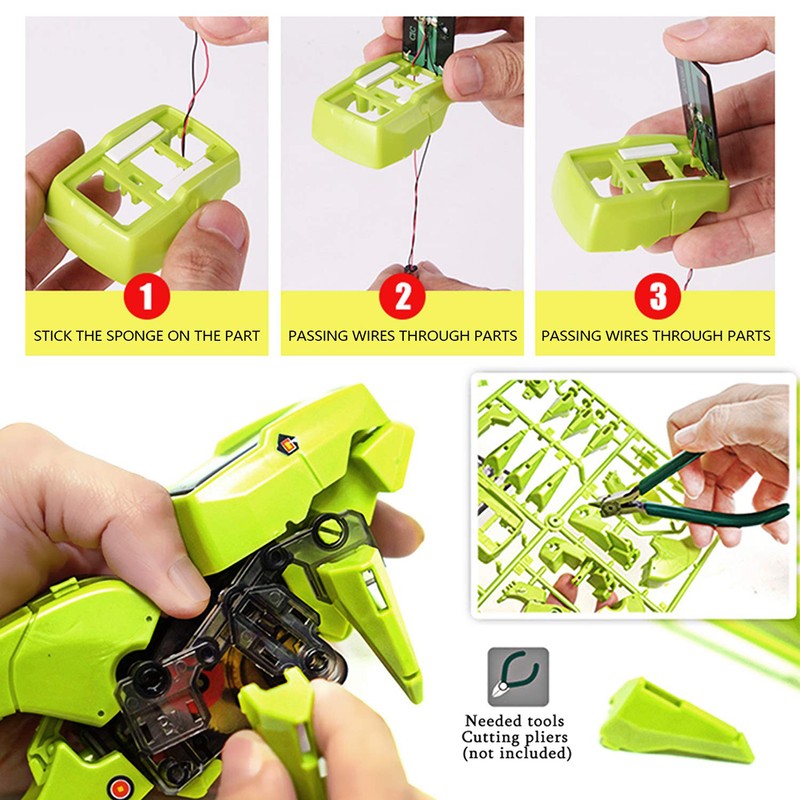 3 in 1 Educational Solar Dinosaurs Robot Building Kit DIY