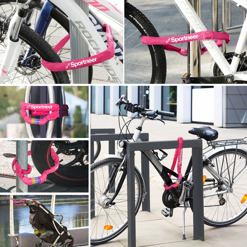 Sportneer Bicycle Lock Combination Lock with Numbers and High Security