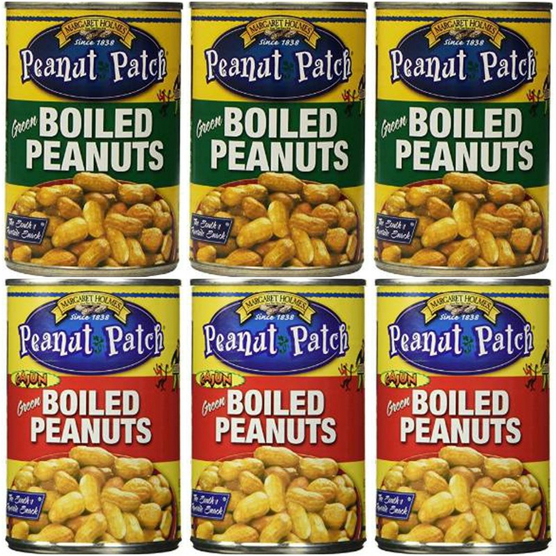 3 Pack Boiled Peanuts and 3 Pack Cajun Boiled Peanuts