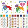 Thiccywoov 24 Packs Father's Day Craft Kits Father’s Day Handprint