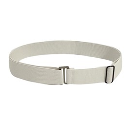 MIETONG Women's Invisible Elastic Stretch Belt,Adjustable Elastic Belt Women Flat Buckle No Show Waist Belt for Jeans Pants Dresses White