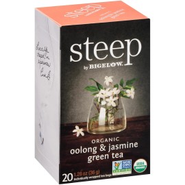 R.C. Bigelow, Inc Organic Oolong with Jasmine Green Tea, Caffeinated, 20 Bags (6-Pack, 120 Total)