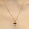 JULIETTE COLLECTION 14K Yellow Gold Solid St Thomas Cross Religious