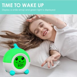 iHoo Ok to Wake Kids Alarm Clock, Toddler Sleep Training Clock with Touch Night Light, Nap timer for Boys Girls