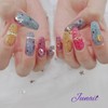 ⭐️ Flashstone handmade nail tips ✨ - Long nose pin