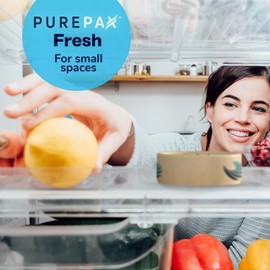 PUREPAX Deodorizer for Fridge, Freezer, and Lockers – More Effective Than Baking Soda – Compact Activated Charcoal Odor Eliminator (3 Count)