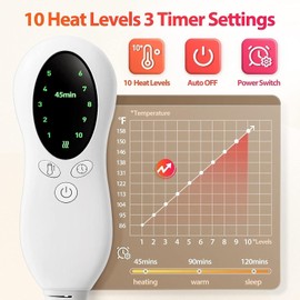 GLADTOP Heating Pad Relieve Back Muscle Pain Moist Heat and Dry Heat Therapy Washable